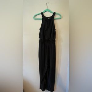 Black jumpsuit with loops for belt if wanted